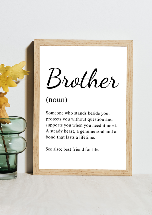 Brother Noun Frame