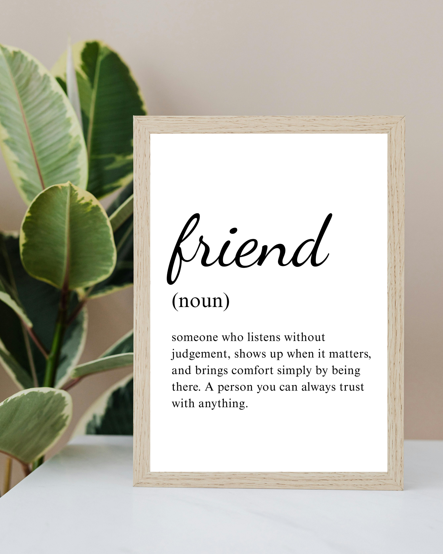 Friend Noun Frame