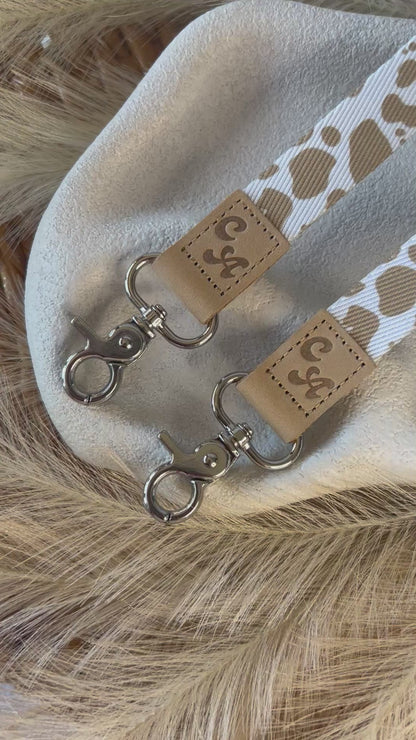 Cow Print Wristlet