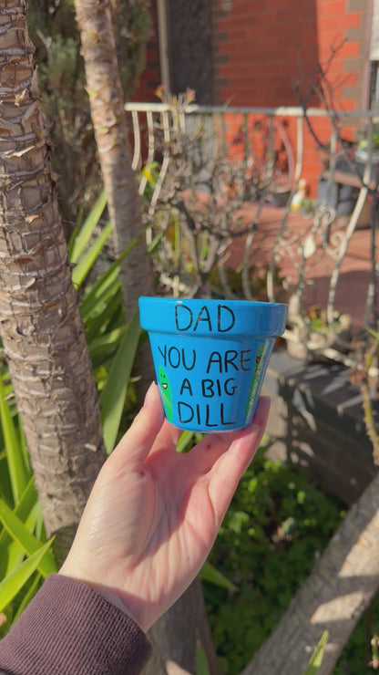 Dad Dill Pot - Royal Blue