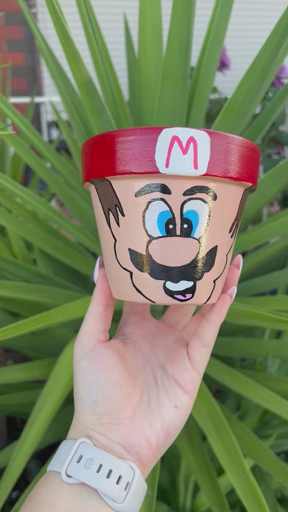 Mario Painted Pot